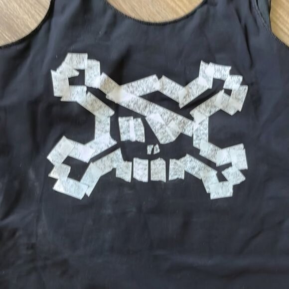 nununu MASKING TAPE SKULL SWIMSUIT - Picture 4 of 6